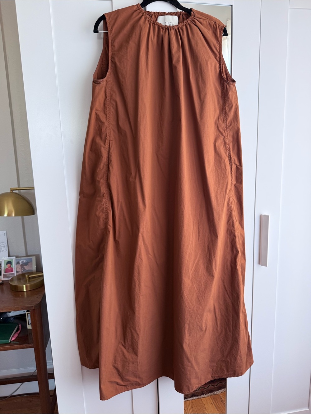 Studio Nicholson Sleeveless Maxi Dress in Rust - US Size 4, Designer Size 0